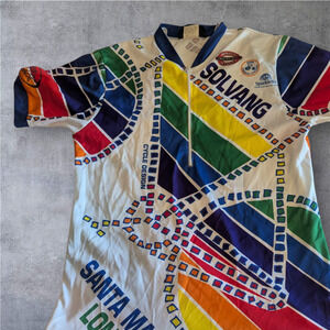 Vintage Toga Solvang Century 1996 Cycling Jersey Large on tag Medium Fit